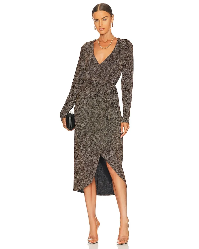 Show Me Your Mumu WICKELKLEID KIMORA in Metallic Copper Metallic