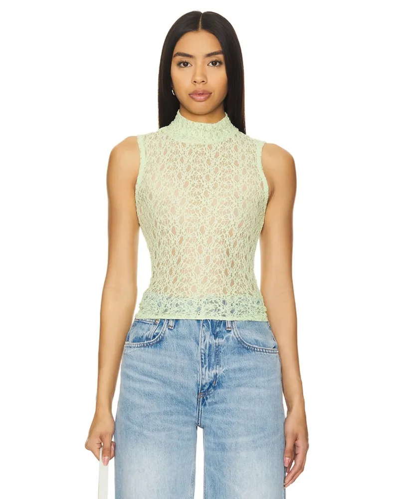 Frame Denim OBERTEIL MOCKNECK in Mint Mint