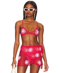 AGUA BENDITA BUSTIERTOP LYNN in Red Red