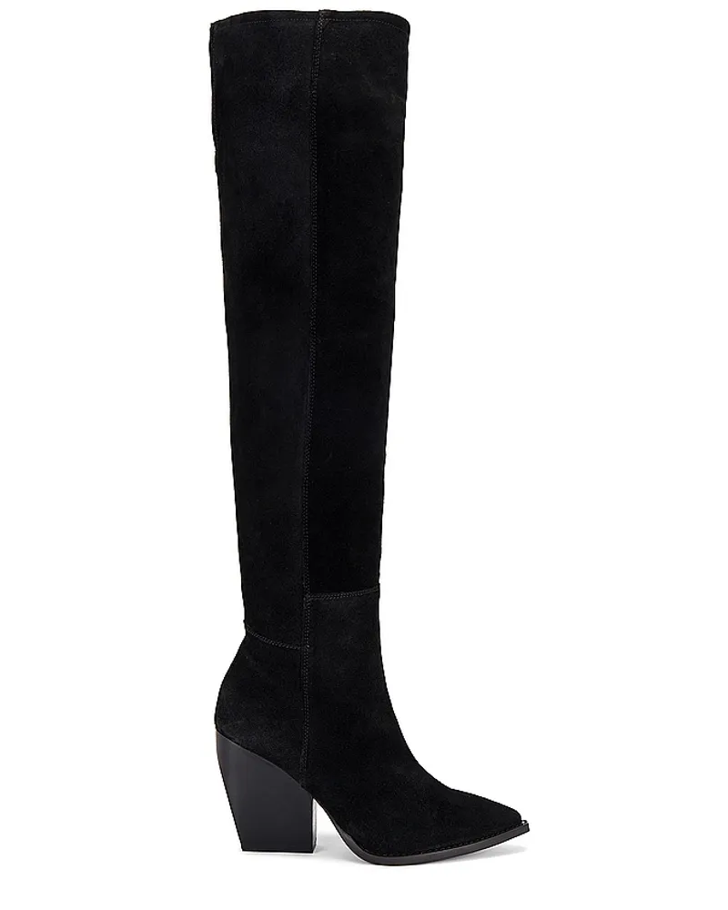 AllSaints BOOTS, VELOURS REINA in Black Black