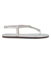 Schutz SANDALE TREASURE in Metallic Silver Metallic