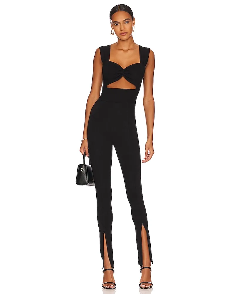 NONCHALANT LABEL CATSUIT JAIME in Black Black