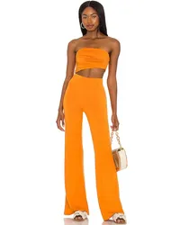 House of Harlow 1960 JUMPSUIT SOSA in Burnt Orange Burnt