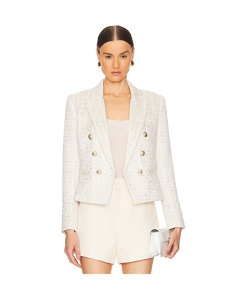 L'Agence BLAZER BROOKE in Ivory Ivory