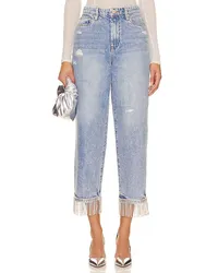 BLANKNYC RIBCAGE JEANS MIT GERADEM BEIN BAXTER in Blue Blue