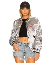 The Laundry Room BOMBERJACKE COORS LIGHT OFFICIAL NYLON in Metallic Silver Metallic