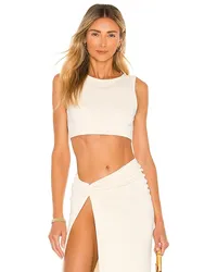 Camila Coelho CROP-TOP FELLIE in Cream Cream