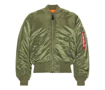 JACKE MA 1 BLOOD CHIT BOMBER in Green