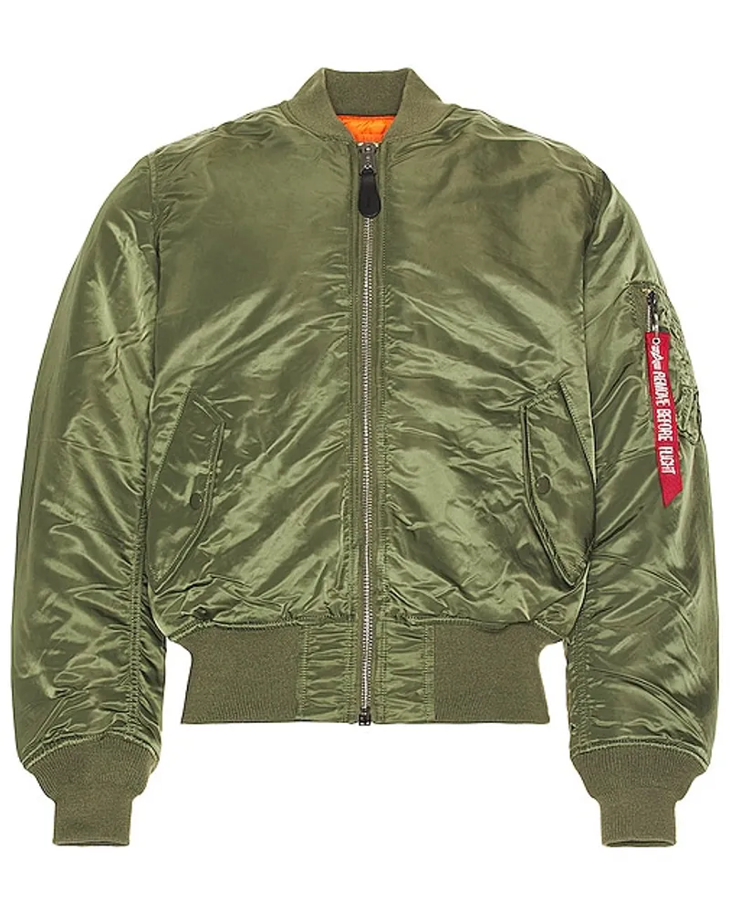 Alpha Industries JACKE MA 1 BLOOD CHIT BOMBER in Green Green