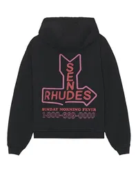 RHUDE HOODIE SEND RHUDES in Black Black