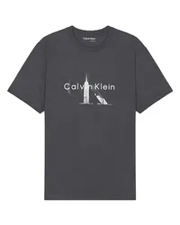 Calvin Klein SHIRTKLEIDER in Grey Grey