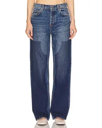 GRLFRND JEANS BELLA LOW RISE BOYFRIEND in Blue Blue