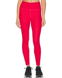 BEYOND YOGA MIDI-LEGGINGS MIT HOHEM BUND POWERBEYOND STRIVE in Red Red