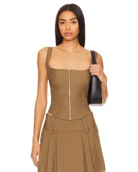 BY.DYLN BUSTIER-TOP SALONE in Taupe Taupe