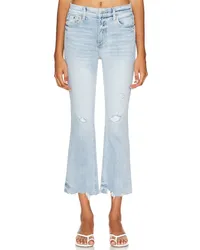 PISTOLA CROP-HOSE MIT HOHEM BUND UND AUSGESTELLTEM BEIN LENNON in Blue Blue