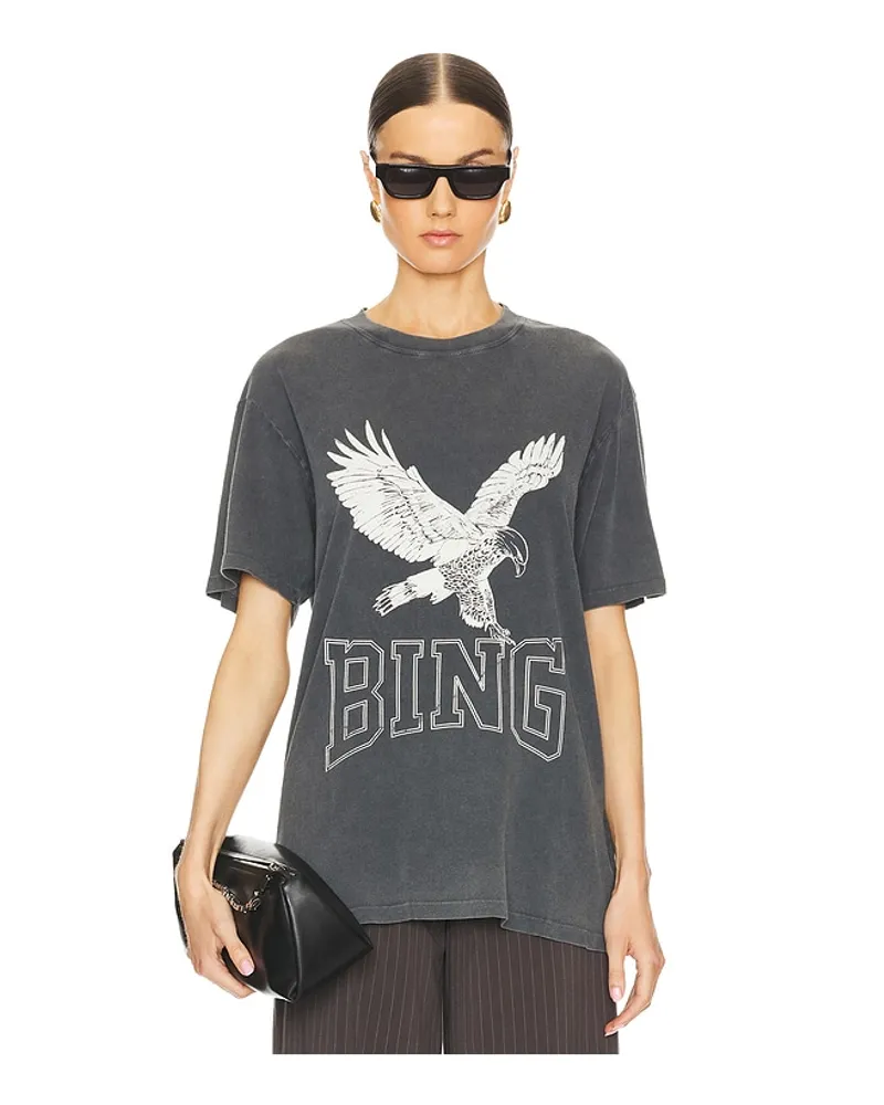 Anine Bing SHIRT LILI RETRO EAGLE in Black Black