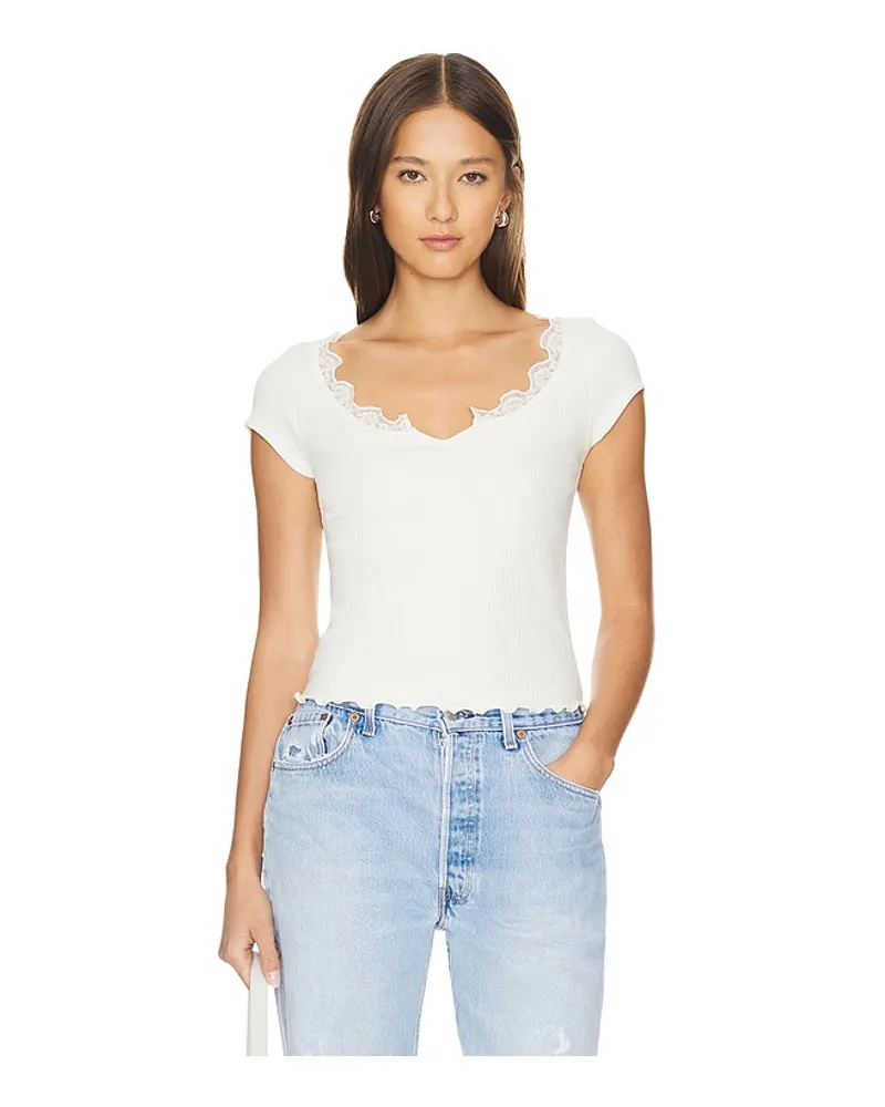 Free People SHIRT INTIMATELY FP CLASSIC TWIST in White White