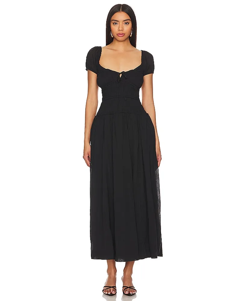 Free People MIDI-KLEID FEELING BONITA in Black Black