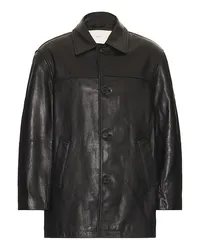 Dunst Leather Half Jacket in Black Black