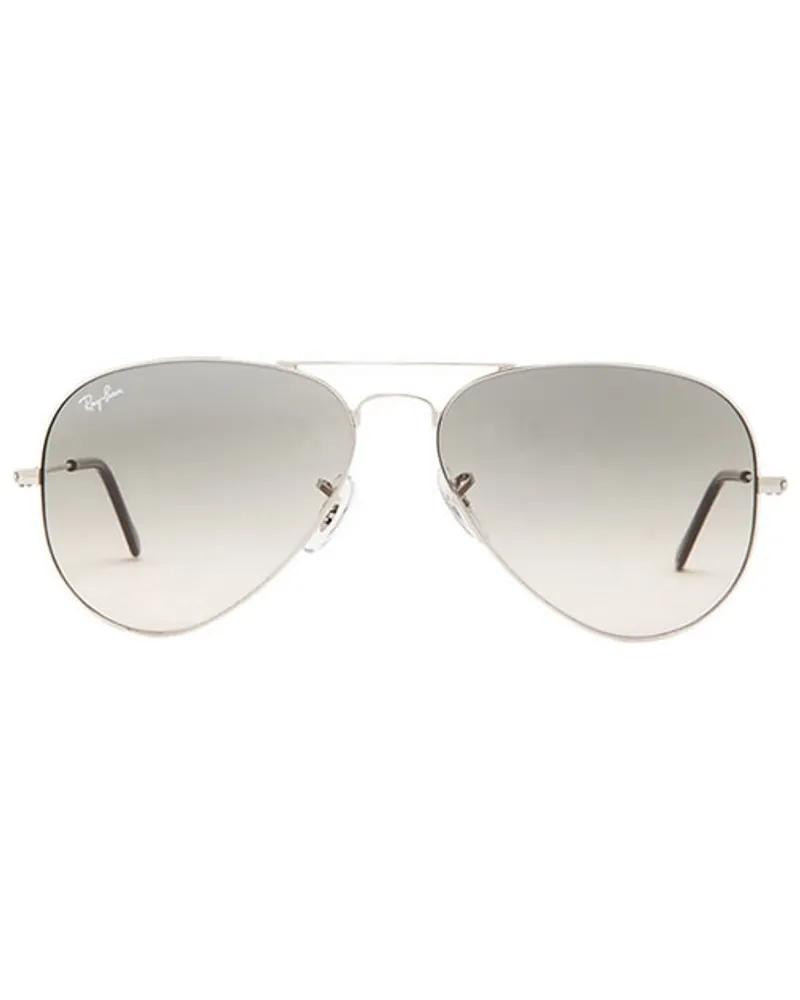 Ray Ban Aviator Gradient in Metallic Silver Metallic