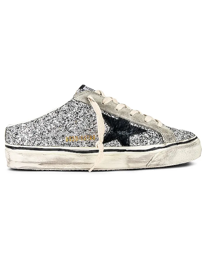 Golden Goose SNEAKERS SUPERSTAR in Metallic Silver Metallic