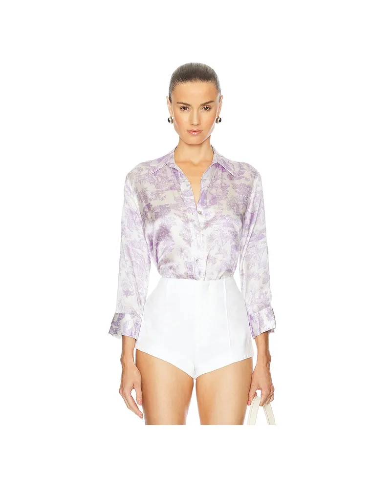 L'Agence BLUSE MIT 3/4-ÄRMELN DANI in Lavender Lavender