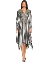 AllSaints KLEID ESTELLE in Metallic Silver Metallic