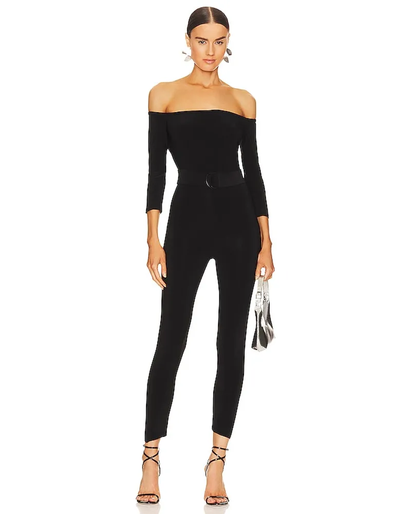 Norma Kamali CATSUIT in Black Black