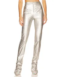 h:ours HOSEN NOLA in Metallic Silver Metallic