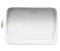 GROSSER BEUTEL CLEAR FRONT LARGE POUCH in White
