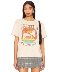 DAYDREAMER BOYFRIEND-SHIRT LED ZEPPELIN TOUR 1975 in Beige Beige