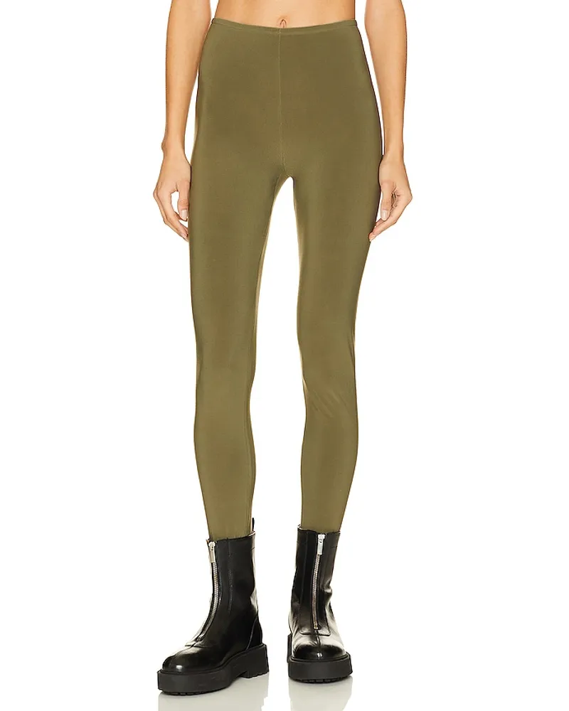 Norma Kamali LEGGINGS in Army Army