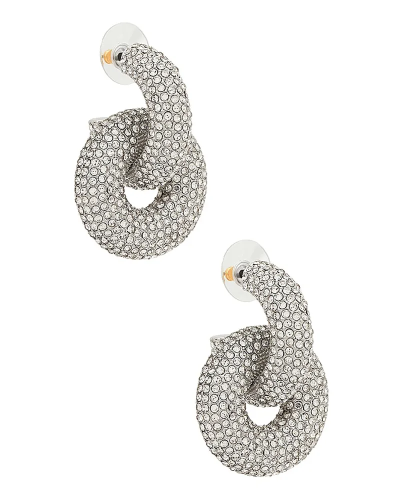 BaubleBar HÄNGEOHRRINGE CIRCLE HOOP in Metallic Silver Metallic