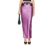 ROCK MIT CUT-OUTS SILK AND LACE in Purple