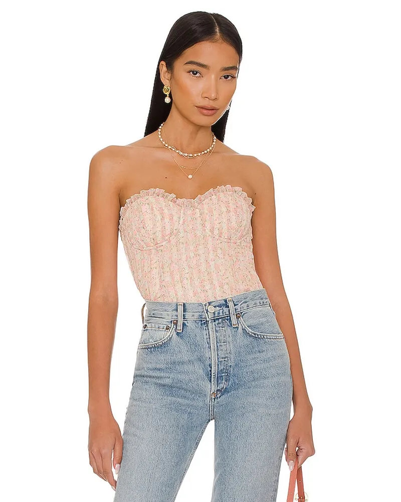 MAJORELLE BUSTIER-TOP ILARIA in Blush Blush