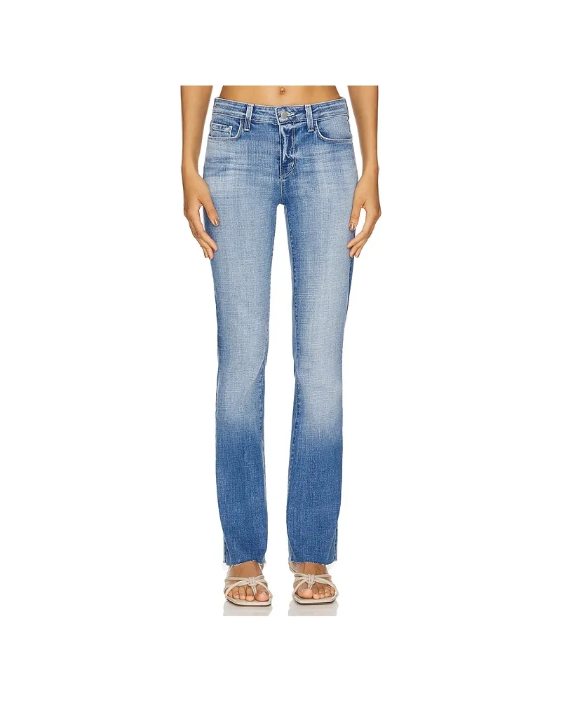 L'Agence Sneeki Low Rise Straight Jeans in Blue Blue