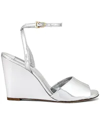 Larroude SANDALE YVES in Metallic Silver Metallic