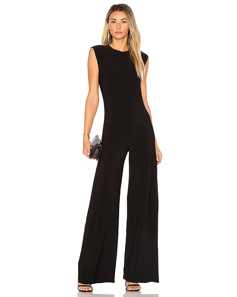 Norma Kamali ÄRMELLOSER JUMPSUIT in Black Black