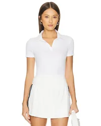 SPLITS59 POLOSHIRT AUS RIPPSTRICK TALIA in White White