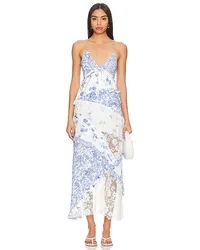 For Love and Lemons MAXIKLEID ROSALYN in Blue Blue