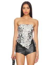 superdown OBERTEIL CORDILLA STRAPLESS in Metallic Silver Metallic