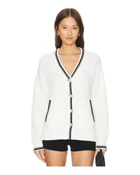 Varley Coniston Boxy Knit Cardigan in White White