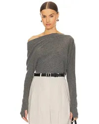 Enza Costa STRICK SLOUCH in Grey Grey