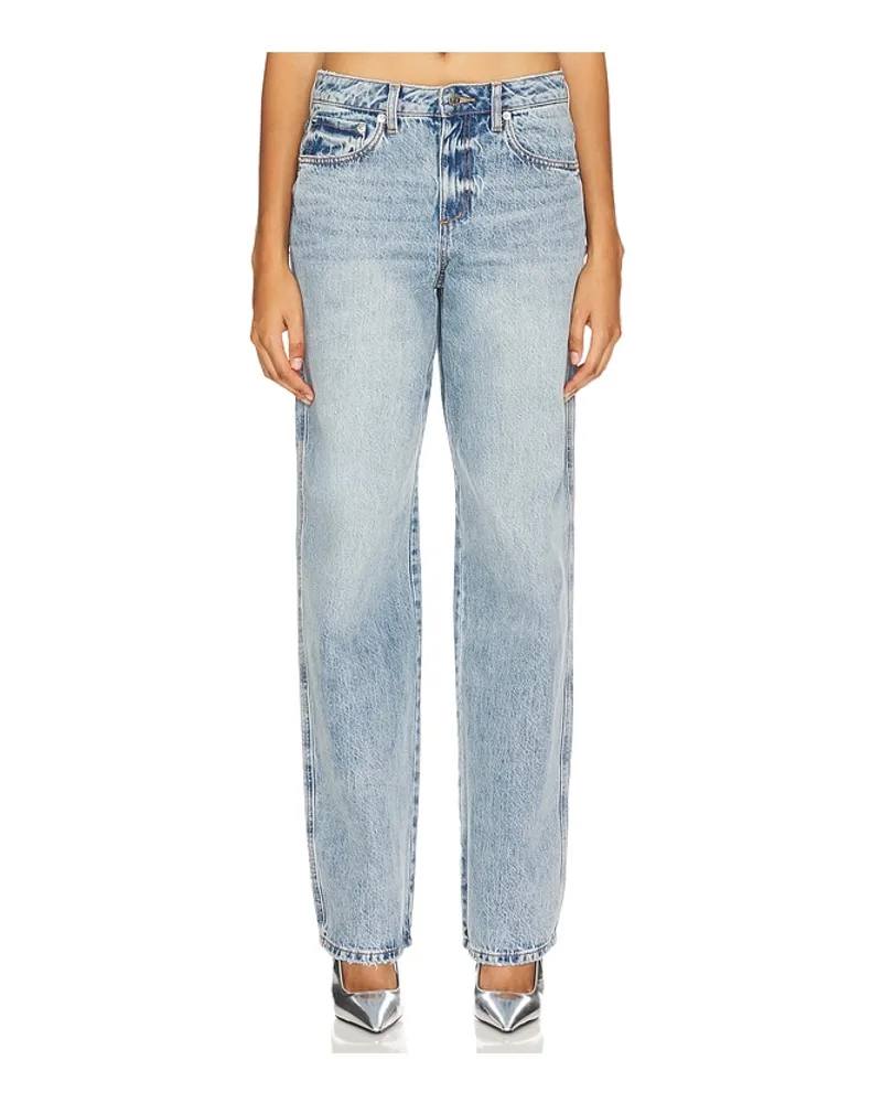 SER.O.YA Cyrus Mid Rise Boyfriend Jean in Blue Blue