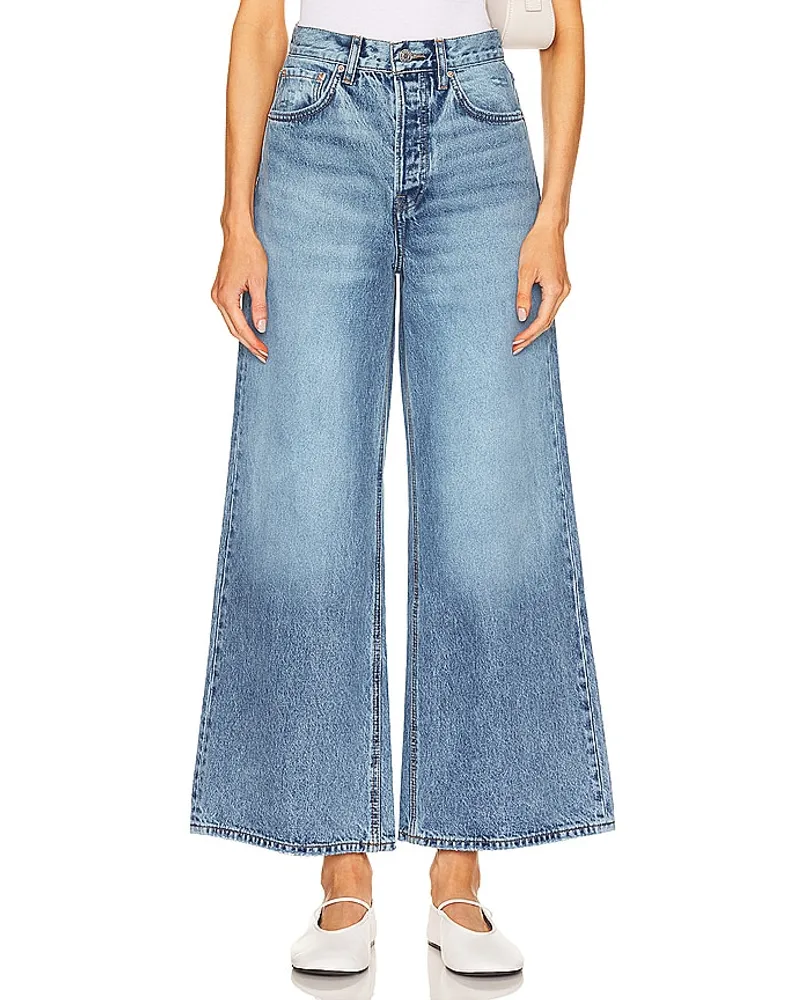 GRLFRND JEANS NORAH WIDE LEG in Blue Blue