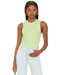 superdown TANKTOP AUS RIPPMATERIAL MIT RAFFUNGEN LEAH in Green Green