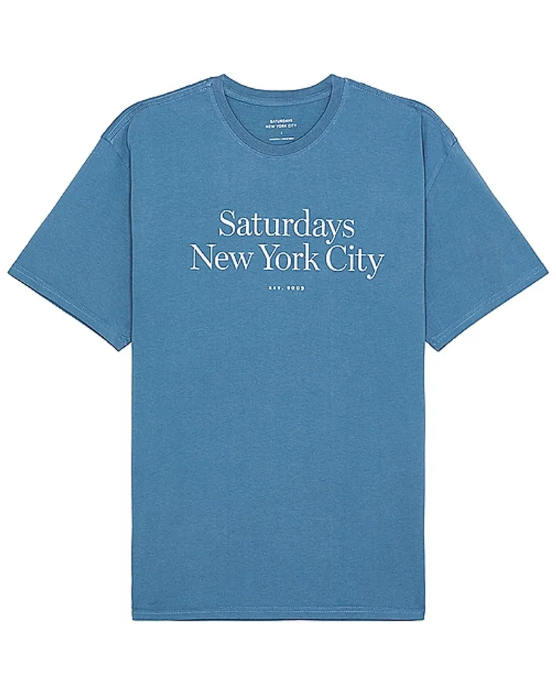 Saturdays NYC SHIRT in Blue Blue