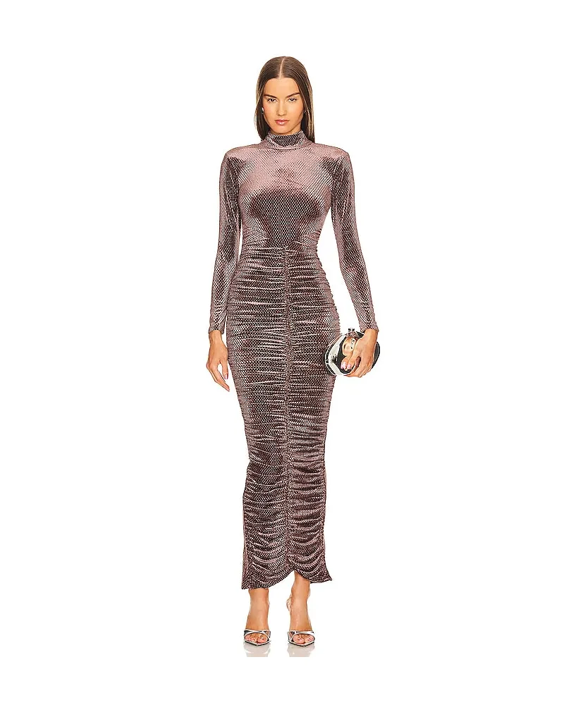 Michael Costello ABENDKLEID LANA in Taupe Taupe