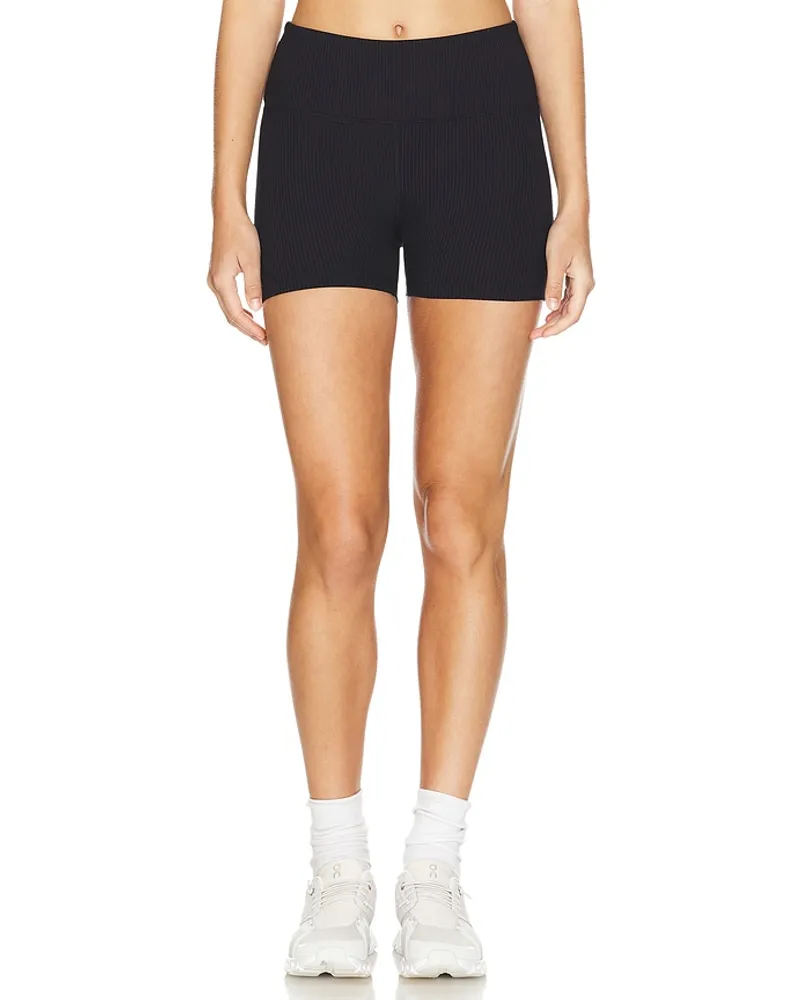 Year of Ours BIKER-SHORTS RIBBED 3 in Black Black