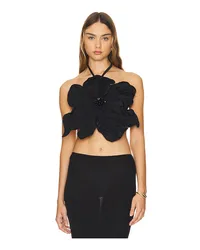 Pat Bo OBERTEIL BEADED FLOWER in Black Black